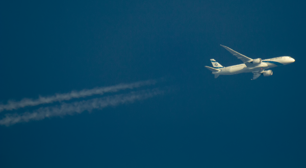 EL AL BOEING 787 4X-EDC ROUTING EWR--TLV AS ELY26    39,000FT.