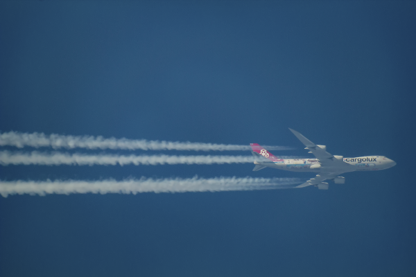 CARGOLUX BOEING 747 LX-VCM ROUTING BANGOR-LUXEMBOURG AS CLX57K   37,000FT.