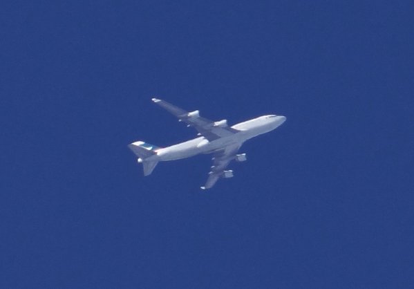 Cathay Pacific Boeing 747. No smoking.