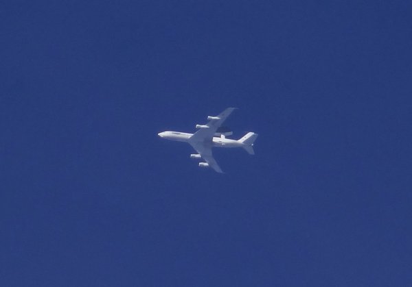Without early warning suddenly an E-3 appeared.