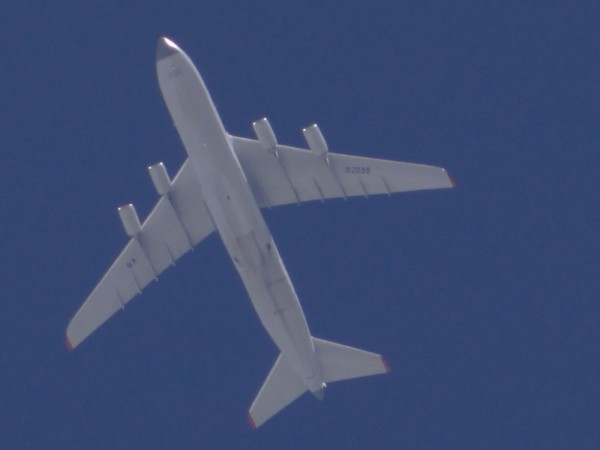 Normally I zoom in as much as I can but here I really had to zoom out: An124 RA-82039 this afternoon.