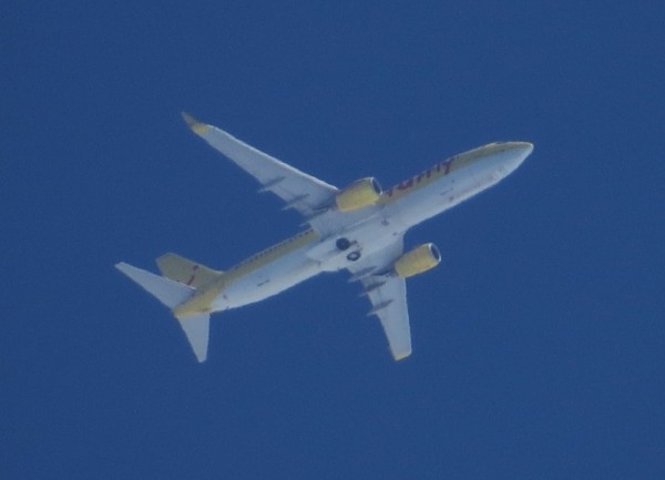 TUIfly D-AHFT in its usual yellow scheme.