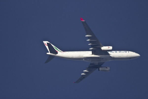 Sri Lankan, AR-ALB (A330), climbing from Frankfurt heading to Colombo