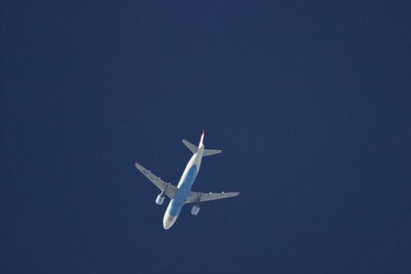 Austrian Airlines A320-200 OE-LBS, 36,000 ft, VIE-CDG