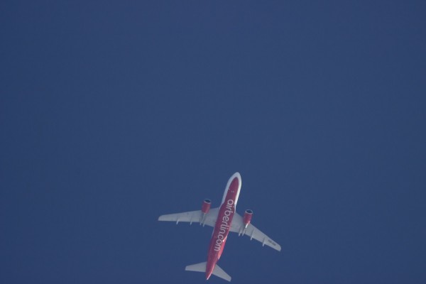 Belair Airlines (with colours of Air Berlin) A319-100 HB-IOX, 38,000 ft, ZRH-TXL