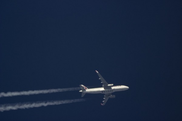 Qatar Airways (A320), A7-AHY, flying at 35,000ft from GVA to DOH