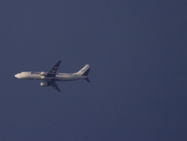 Blue Air (B734), YR-BAO, flying at 30,000 ft from OTP to NCE