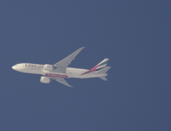 Emirates 772 (A6-EWI) flying at 40,000 ft from DXB to LYS
