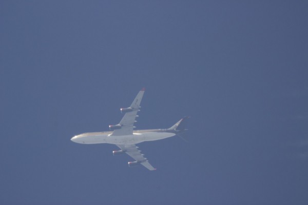 Royal Jordanian A343 (JY-AIB) flying at 36,000 ft from AMM to JFK