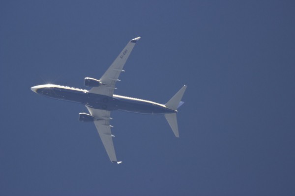 Ryanair 738 (EI-ENT) flying at 26,000 ft from BLQ to AHO
