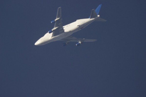 Boeing Company 744 (LCF) (N747BC) flying at 30,000 ft from TAR to CHS