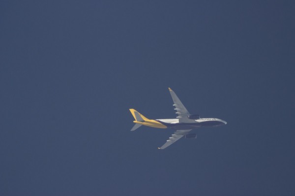 Monarch Airlines A332 (G-EOMA) flying at 39,000 ft from MAN to SSH