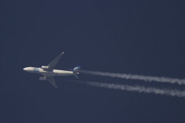 Egyptair A332 (SU-GCF) flying at 40,000 ft from CAI to MXP