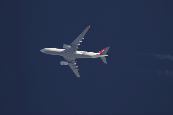 Turkish A332 (TC-JNV) flying at 40,000 ft from IST to BRU