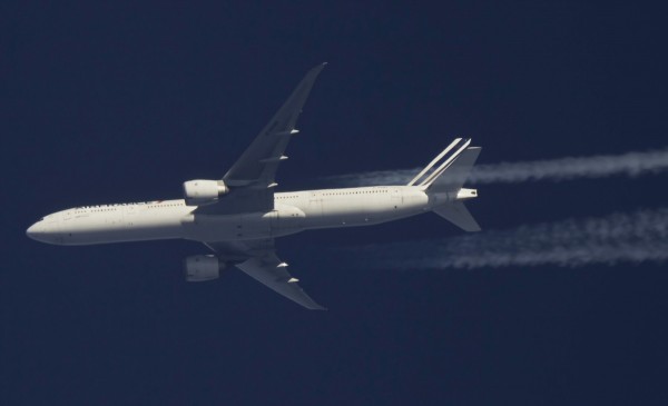 Air France 773 (F-GSQH) flying at 36,000 ft from SIN to CDG