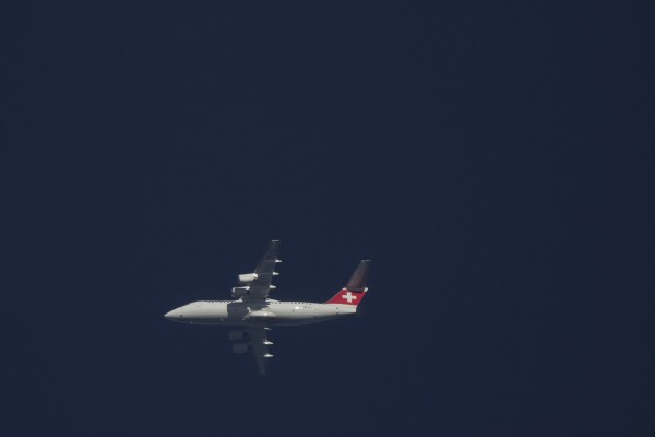Swiss RJ100 (HB-IXT) flying at 29,000 ft from FLR to ZRH
