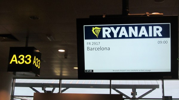 Flight to Barcelona, gate A33