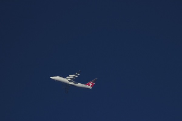 Swiss RJ100 (HB-IXO) flying at 26,000 ft from FLR to ZRH