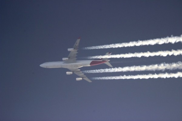 Air Mauritius A343 (3B-NBI) flying at 38,000 ft from MRU to CDG