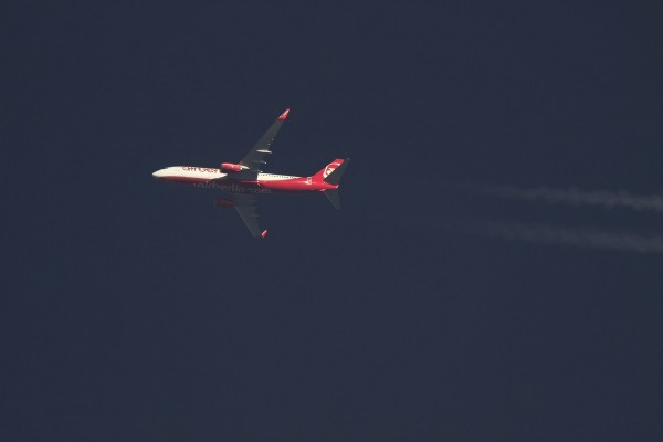 Air Berlin 738 (D-ABMP) flying at 34,000 ft from ACE to MUC