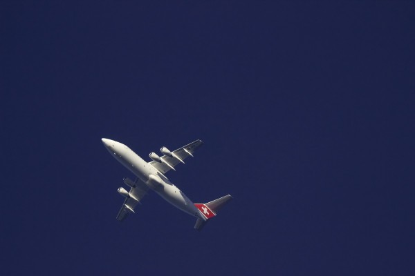Swiss RJ100 (HB-IXV) flying at 29,000 ft from FLR to ZRH