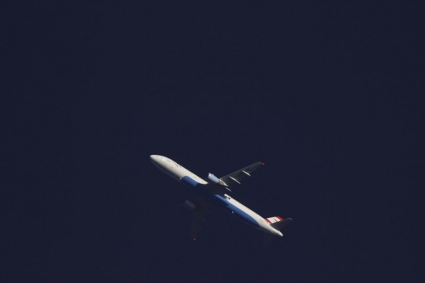 Austrian A321 (OE-LBF) flying at 32,000 ft from IBZ to VIE