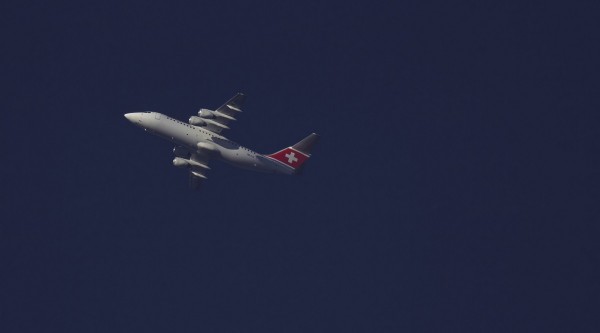 Swiss RJ100 (HB-IXV) flying at 28,000 ft from NAP to ZRH