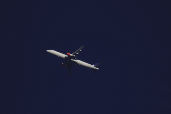 SAS A321 (OY-KBL) flying at 34,000 ft from NCE to CPH