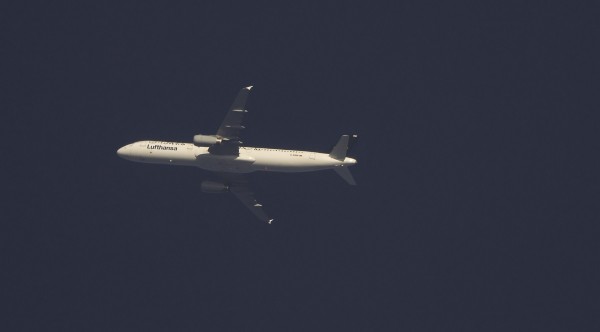 Lufthansa A321 (D-AIRW) flying at 34,000 ft ffrom BCN to MUC