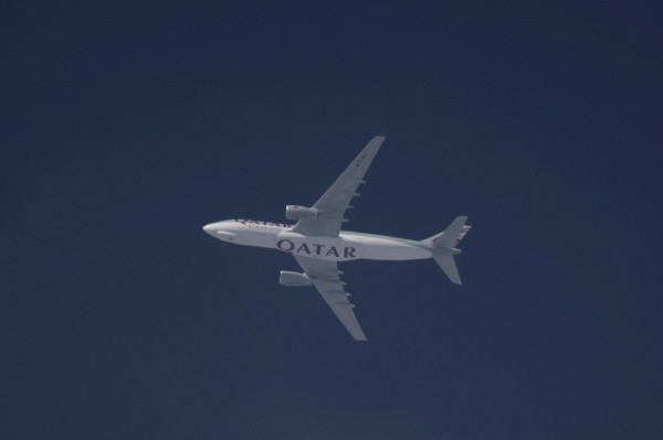 Qatar AirCargo A330F (A7-AFI) flying at 36,000 ft from DOH to BRU
