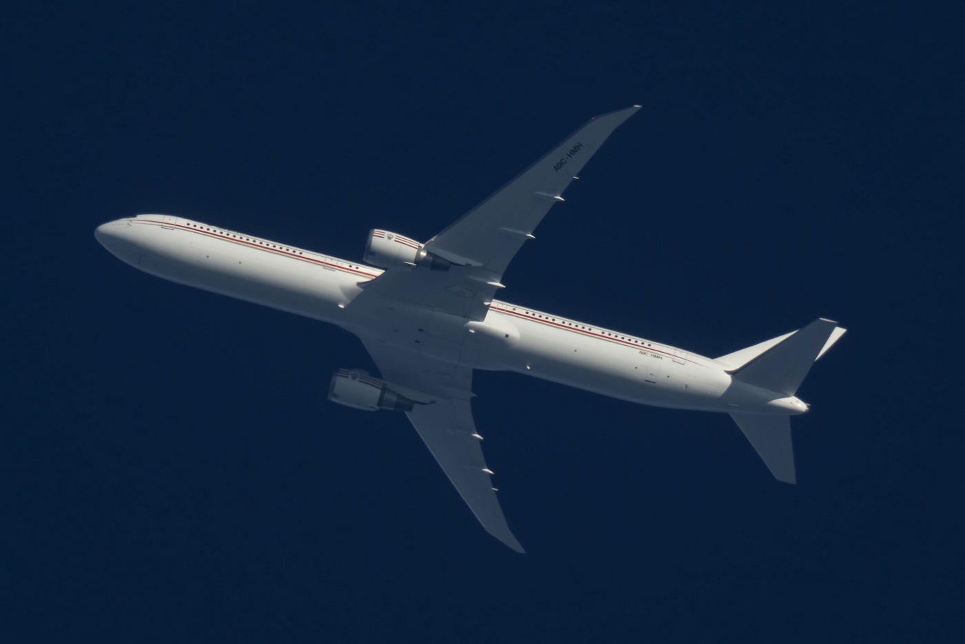 Bahrain Amiri Flight 764 (A9C-HMH) flying at 32,000 ft from NCE to FRA