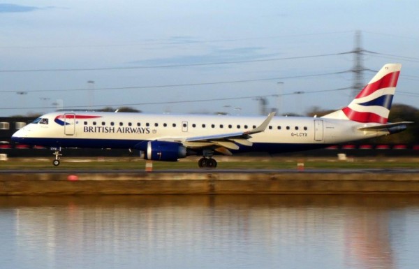 British Airways Embraer E190 G-LCYX