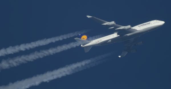 LUFTHANSA BOEING 747 D-ABVS ROUTING MCO-FRA AS LH465  37.000FT.