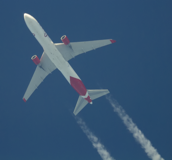 AIR CANADA ROUGE BOEING 767 C-FMXC ROUTING YUL--VCE AS ROU1918 AT 38,000FT.