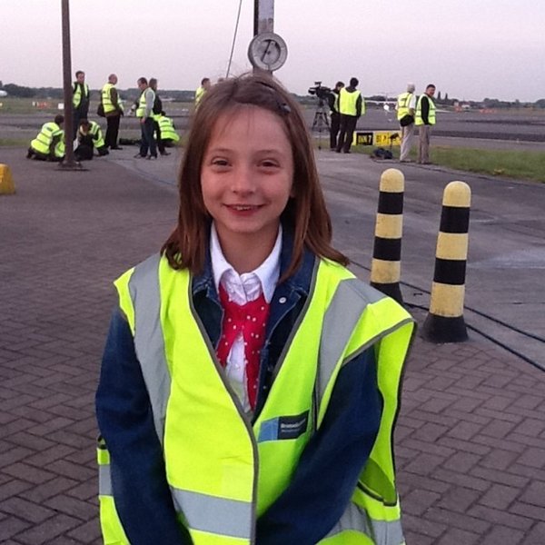 I am somewhere behind Chiara Feist, the daughter of Brussels Airport CEO