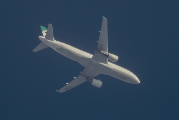 FREEBIRD AIRLINES AIRBUS A320 TC-FHY ROUTING EAST AS FHY594 CARDIFF-DALAMAN 32,000FT.