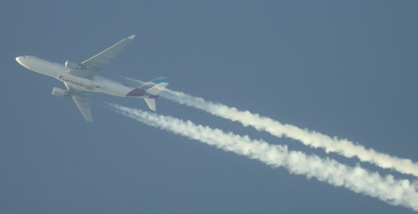 EUROWINGS AIRBUS A330 D-AXGG ROUTING EAST AS EW131 VARADERO-COLOGNE   39,000FT.