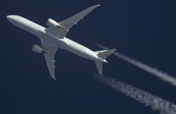 AIR CANADA BOEING 787 C-FNOI ROUTING NORTHWEST AS AC881 CDG PARIS--YYZ TORONTO  34.000FT.