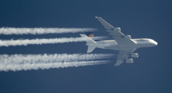 LUFTHANSA AIRBUS A380 D-AIMN ROUTING MIAMI-FRANKFURT AS LH463         39,000FT.