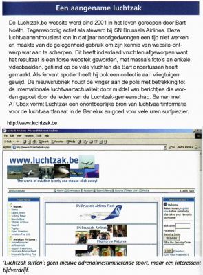 Article published in Piloot en Vliegtuig