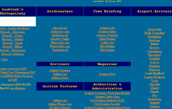 www.luchtzak.be 30 November 2001 - 2002
