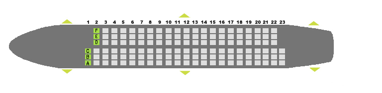 Seatmap Brussels Airlines Airbus A319