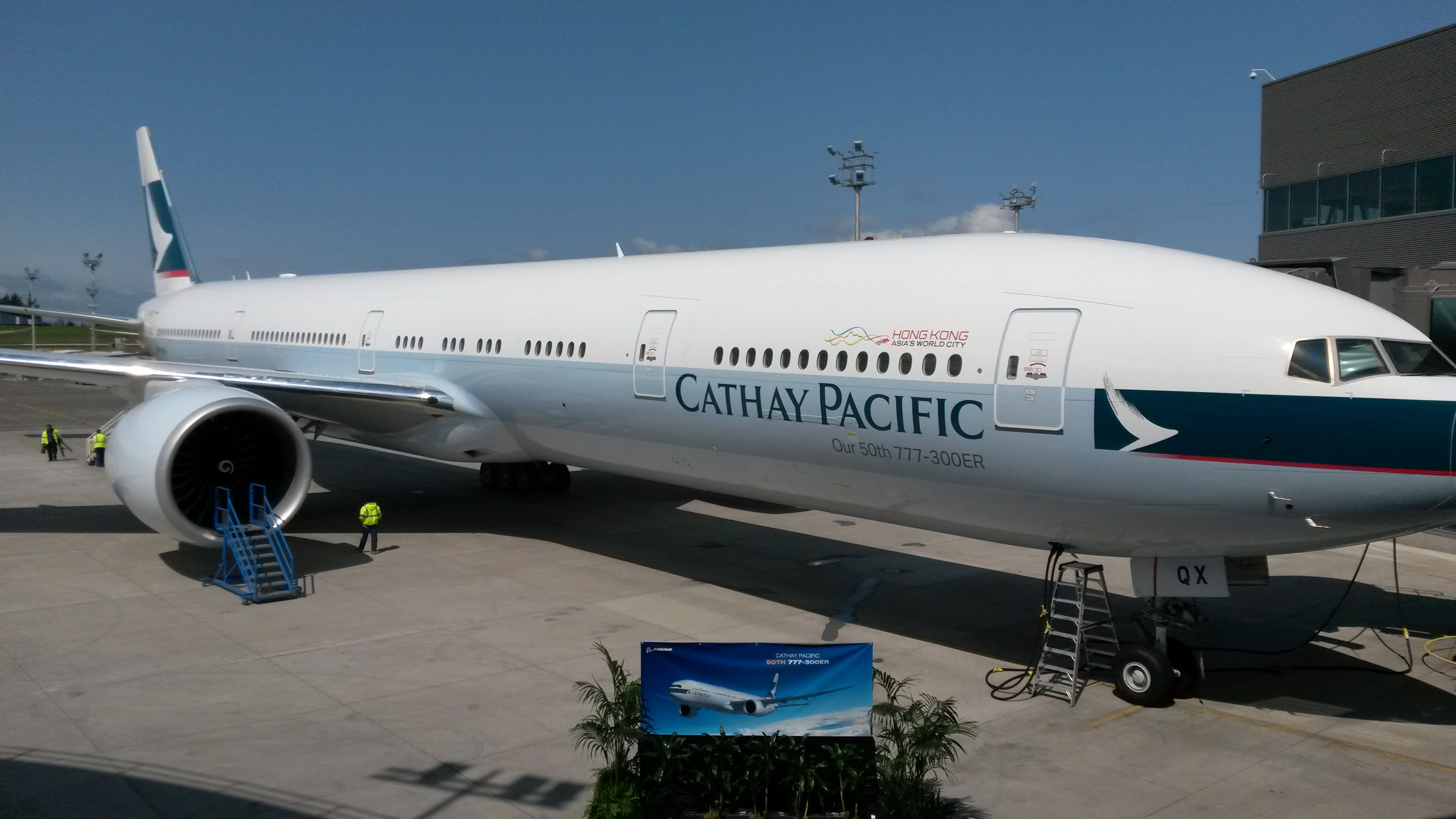 Cathay Pacific CAT 50th 777-300ER Delivery