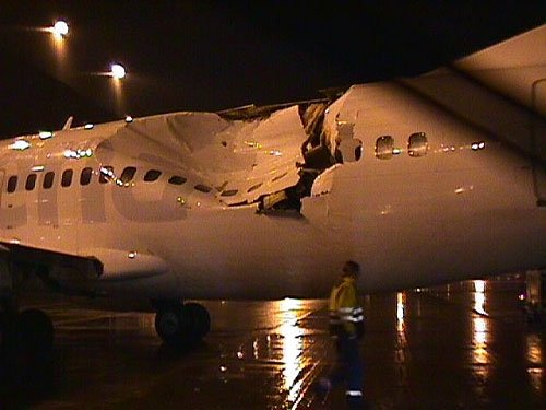 Sabena Airbus A330 collides with Sobelair Boeing 737