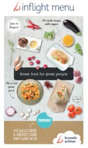Brussels Airlines teams up with Belgian company Foodmaker