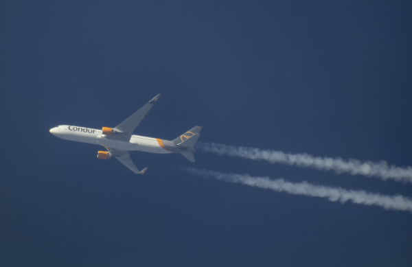 CONDOR BOEING 767 D-ABUF ROUTING FRANKFURT--CANCUN AS CFG8418.   36,000FT.