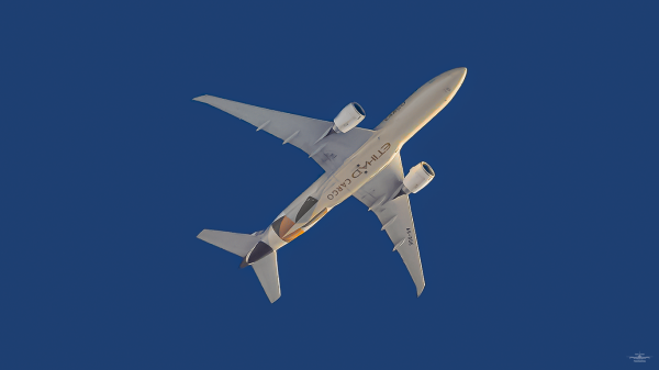 Etihad Cargo<br />Boeing 777-FFX<br />A6-DDE<br />2020.09.20.<br />Balmazújváros, Hungary