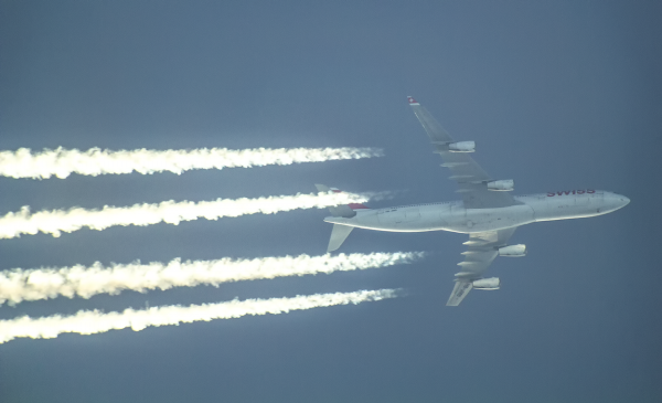 SWISS AIRBUS A340 HB-JMB  ROUTING ZURICH--MONTREAL AS LX86  36,000FT.
