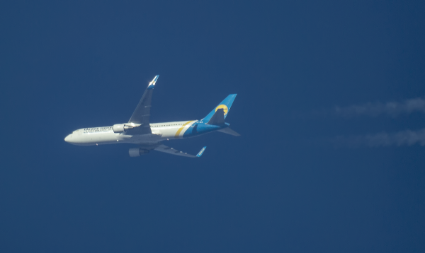 UKRAINE INTERNATIONAL A/Ls BOEING 767 UR-GEA ROUTING WEST AS AUI2205 KYIV--LA ROMANA   32,000FT.