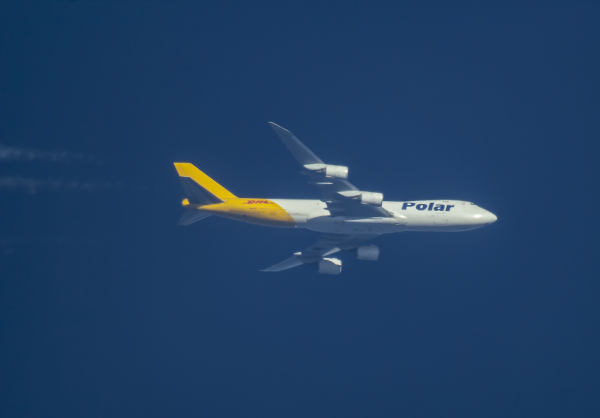 POLAR AIR CARGO/DHL BOEING 747-8F  N852GT ROUTING CINCINNATI--LEIPZIG  AS  PAC983  35,000FT.